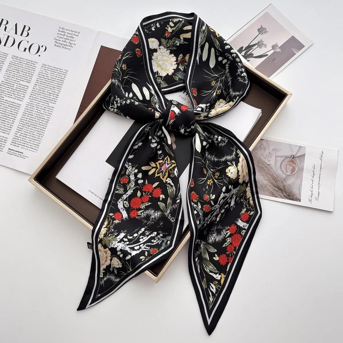 Luxury Print Scarf Skinny Ribb - огляд і ціна Luxury Bags China