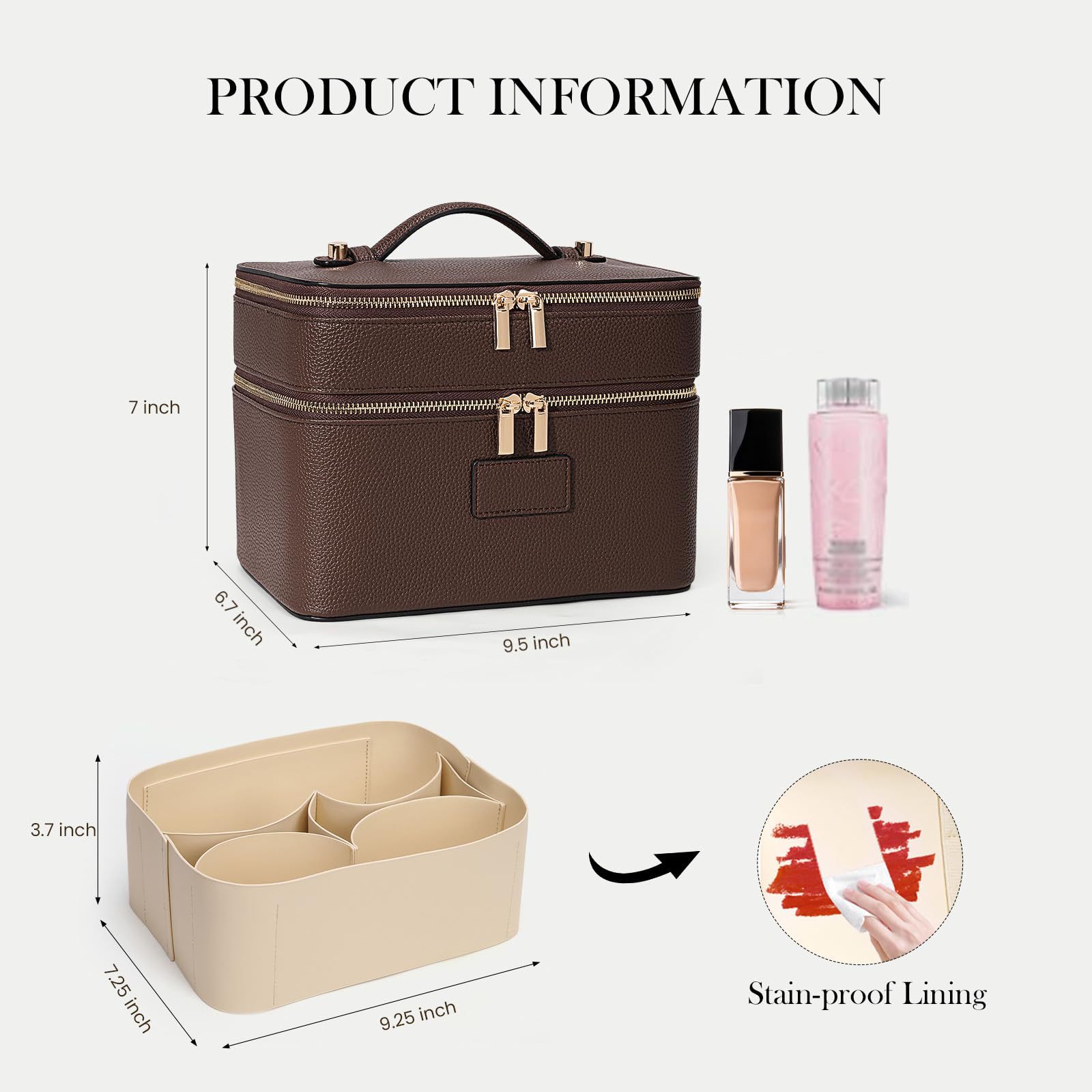 Large Capacity Double-layer Lu - огляд і ціна Luxury Bags Leather