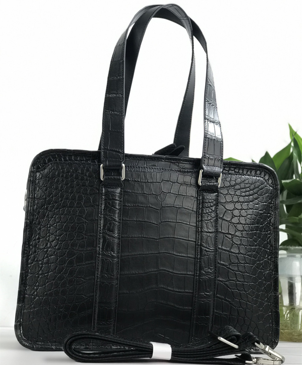 New Crocodile Leather Laptop B - огляд і ціна Luxury Bags Tote