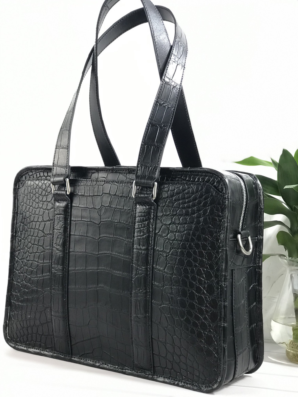 New Crocodile Leather Laptop B - огляд і ціна Luxury Bags Tote