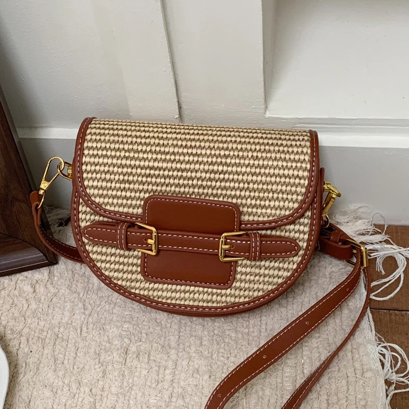 England Style Mini Straw Saddl - огляд і ціна Luxury Bags Leather